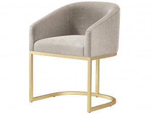 Restoration Hardware Emery Barrelback Slope Armchair RH 3Dモデル