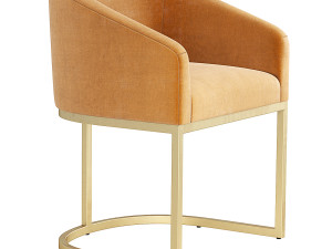 Restoration Hardware Emery Barrelback Slope Armchair RH 3D Модель
