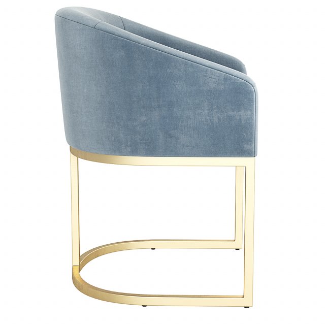 Restoration Hardware Emery Barrelback Slope Armchair RH 3D Model