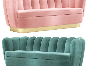 Eichholtz Mirage Velvet Sofa 3D Model