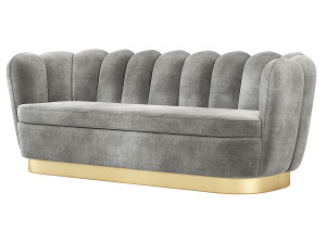 Eichholtz Mirage Velvet Sofa 3D Model
