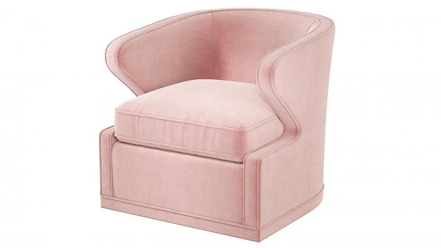 Поворотний стілець Eichholtz Dorset Velvet 3D Модель .c4d .max .obj .3ds .fbx .stl .blend 