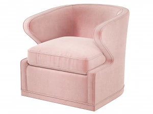 Eichholtz Dorset 天鹅绒转椅 3D 模型