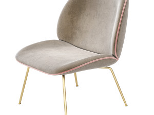 Gubi Beetle Lounge Chair Ottoman 3D मॉडल