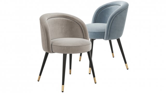 Eichholtz CHLOE Dining Chair 3D Модель .c4d .max .obj .3ds .fbx .stl .blend 