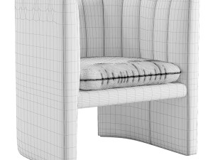 LOAFER SC23 And Tradition Easy Chair Modello 3D