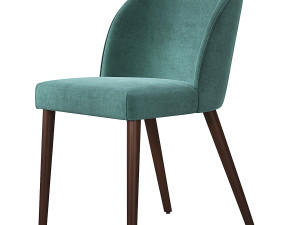 Camille Taupe Italian Dining Chair 3D Model