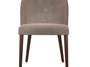 Camille Taupe Italian Dining Chair 3D Model