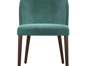 Camille Taupe Italian Dining Chair 3D Model