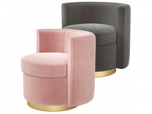 Eichholtz Amanda Swivel Chair 3D Model