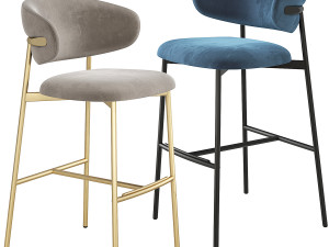 Calligaris Oleandro Bar Stool 3D 模型