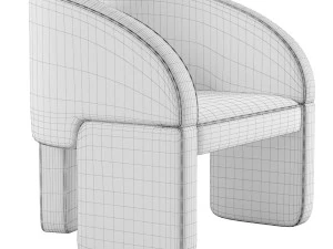 Baxter Lazybones Lounge Studiopepe Italy 3D Model