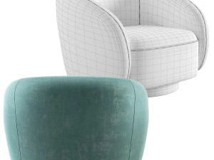 Поворотний стілець Eichholtz Brice 3D Модель