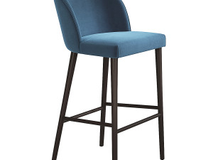 Camille Italian Bar Stool Crate and Barrel 3D Model