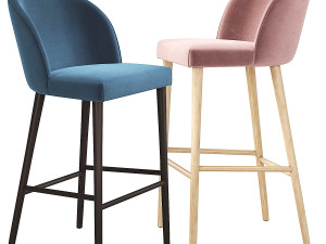 Camille Italian Bar Stool Crate and Barrel 3D Model