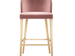 Camille Italian Bar Stool Crate and Barrel 3D Model
