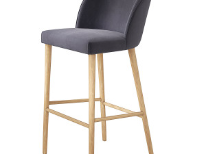 Camille Italian Bar Stool Crate and Barrel 3D Model