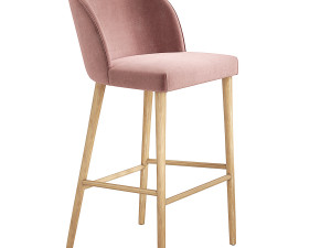 Camille Italian Bar Stool Crate and Barrel 3D Model