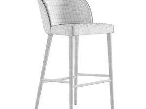 Camille Italian Bar Stool Crate and Barrel 3D Model