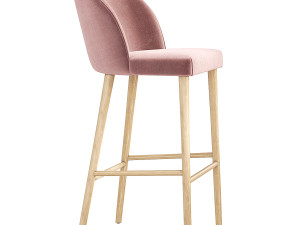 Camille Italian Bar Stool Crate and Barrel 3D Model
