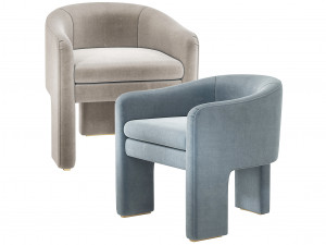 Eichholtz Pebbles Chair three legs 3Dモデル