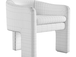 Eichholtz Pebbles Chair three legs Modelo 3D