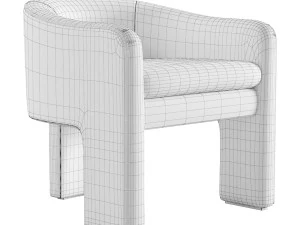 Eichholtz Pebbles Chair three legs 3D Model