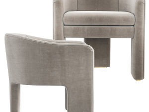 Eichholtz Pebbles Chair three legs Modelo 3D