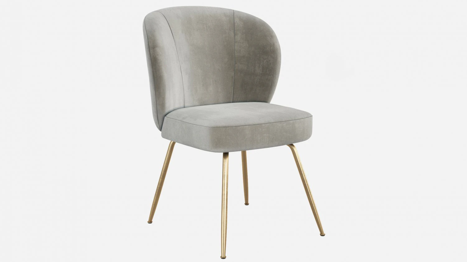 West Elm Greer Upholstered Dining Chair 3D Model .c4d .max .obj .3ds .fbx .stl .blend 