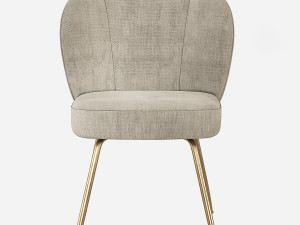 West Elm Greer Upholstered Dining Chair Model 3D