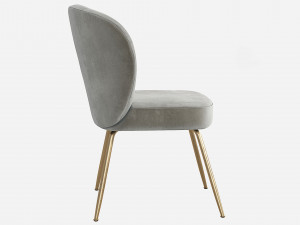 West Elm Greer Upholstered Dining Chair Model 3D