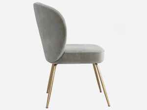 West Elm Greer Upholstered Dining Chair 3D Model