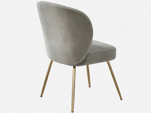 West Elm Greer Upholstered Dining Chair Model 3D