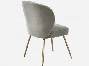 West Elm Greer Upholstered Dining Chair 3D Model
