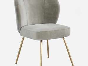 West Elm Greer Upholstered Dining Chair Model 3D