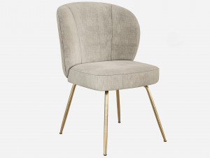 West Elm Greer Upholstered Dining Chair Model 3D