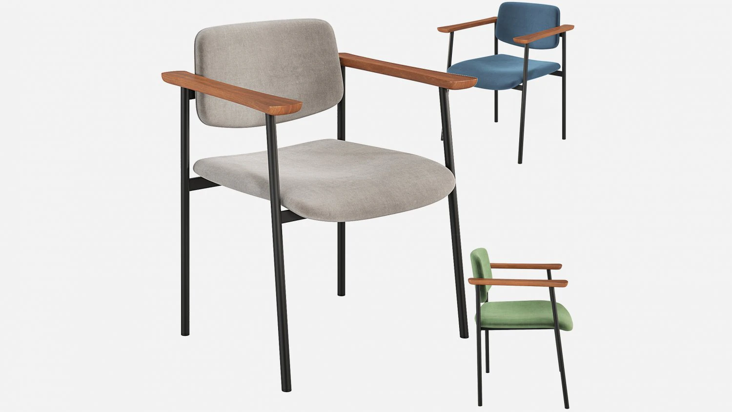 CB2 沃伦椅 3D 模型 .c4d .max .obj .3ds .fbx .stl .blend 