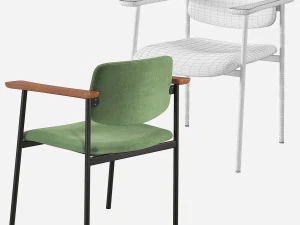 CB2 沃伦椅 3D 模型