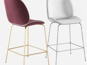Beetle GUBI Stool 3D Model