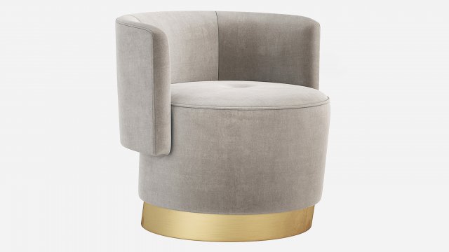 Baxter ANAIS Armchair Modelo 3D .c4d .max .obj .3ds .fbx .stl .blend 