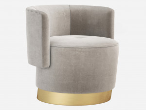 Baxter ANAIS Armchair Model 3D