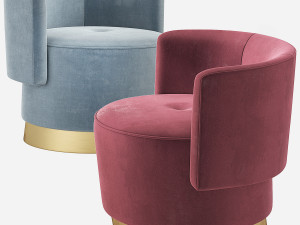 Baxter ANAIS Armchair Modelo 3D