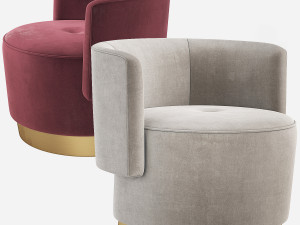 Baxter ANAIS Armchair Modelo 3D