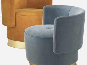 Baxter ANAIS Armchair Modelo 3D