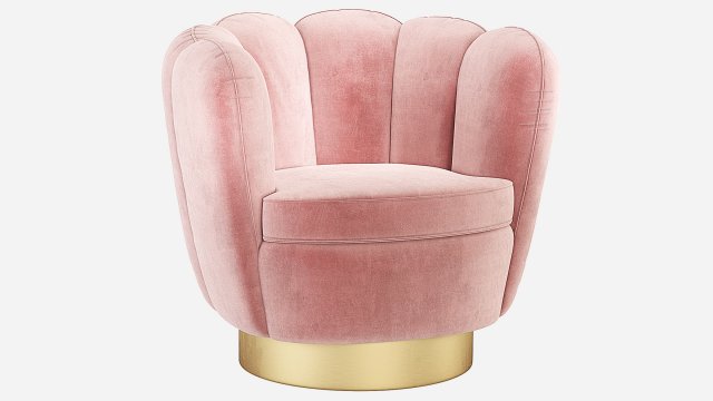 Eichholtz Mirage Swivel Chair 3D 模型 .c4d .max .obj .3ds .fbx .stl .blend 