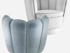 Eichholtz Mirage Swivel Chair 3D 模型