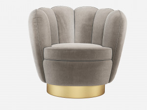 Eichholtz Mirage Swivel Chair 3D 模型