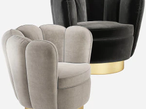 Eichholtz Mirage Swivel Chair 3D Model