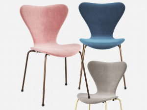 Fritz Hansen Series 7 Chair Arne Jacobsen 3D Model