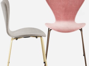 Fritz Hansen Series 7 Chair Arne Jacobsen Model 3D